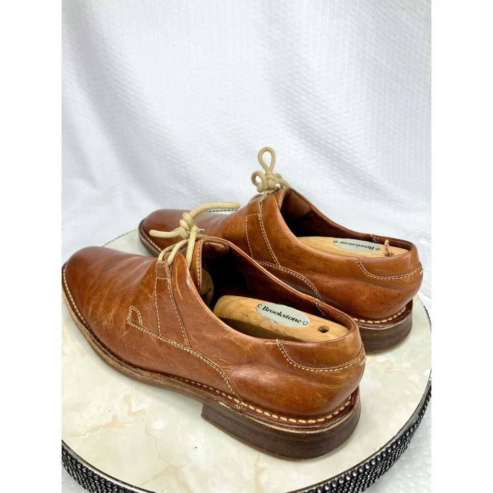 Cole Haan Leather Lace Up Derby Dress Shoes Mens 9.5 Brown Professional Preppy